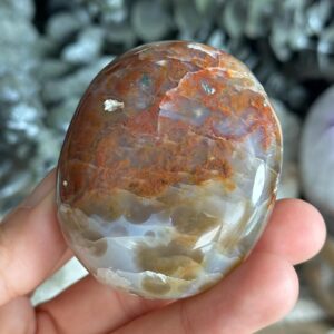 8th Vein Gel Ocean Jasper Palmstone, Marovato, Jelly Oj