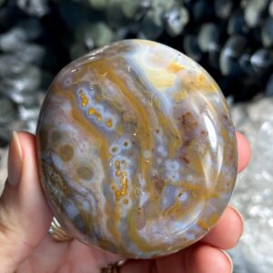 8th Vein Jelly Ocean Jasper Palmstone, Marovato, Jelly Oj