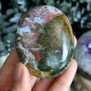 8th Vein Ocean Jasper Palmstone, Marovato, Jelly Oj, Green And Pink