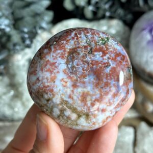 8th Vein Red Ocean Jasper Palmstone, Marovato, Jelly Oj