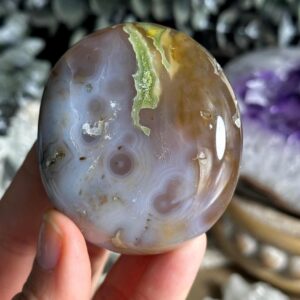8th Vein Jelly Ocean Jasper Palmstone, Marovato, Jelly Oj