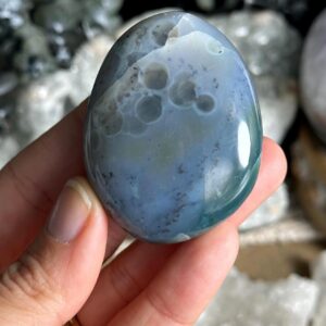 8th Vein Jelly Ocean Jasper Palmstone, Marovato, Jelly Oj