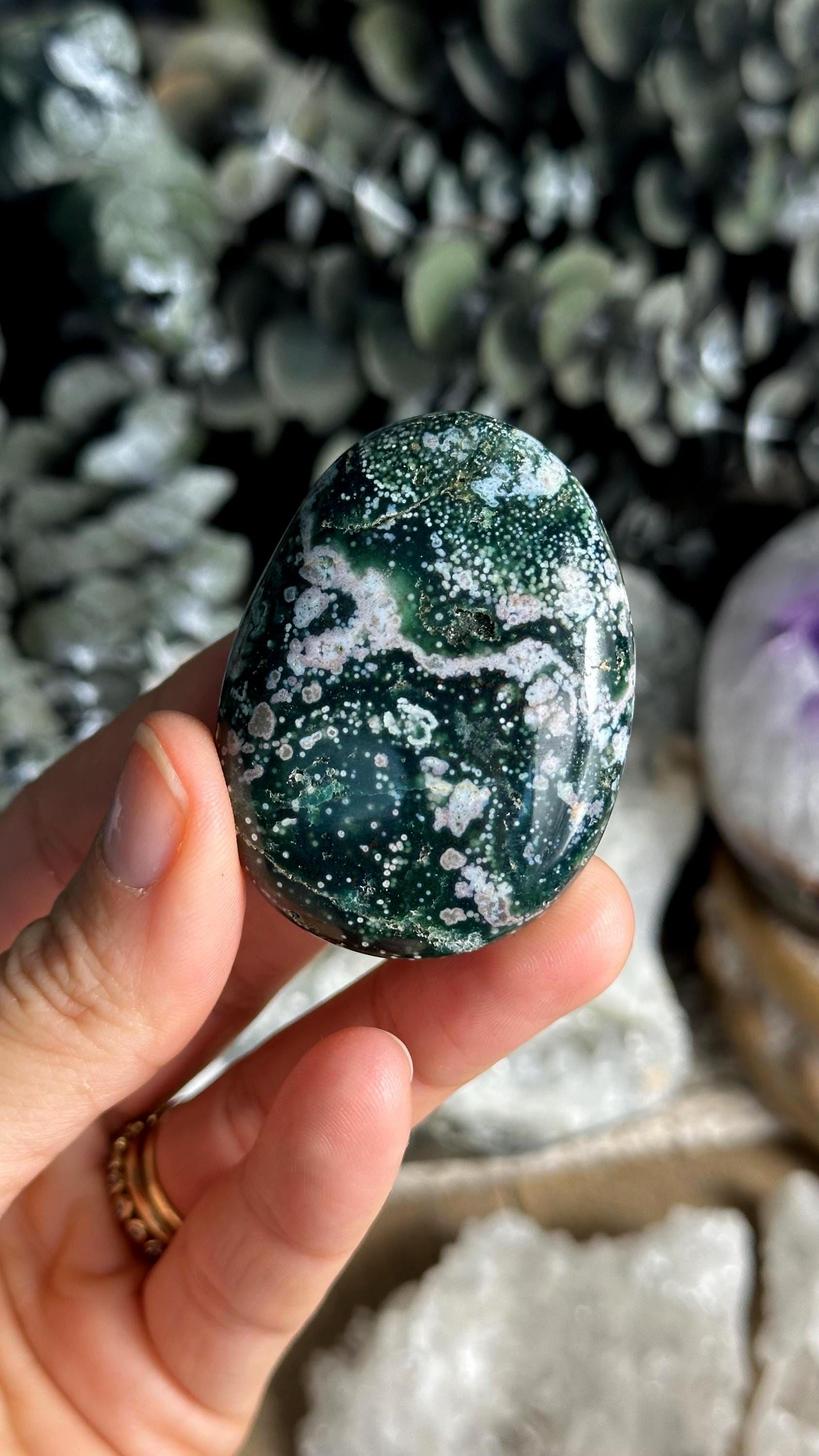 8th Vein Green Ocean Jasper Palmstone, Marovato, Jelly Oj