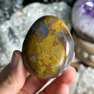 8th Vein Jelly Ocean Jasper Palmstone, Marovato, Jelly Oj