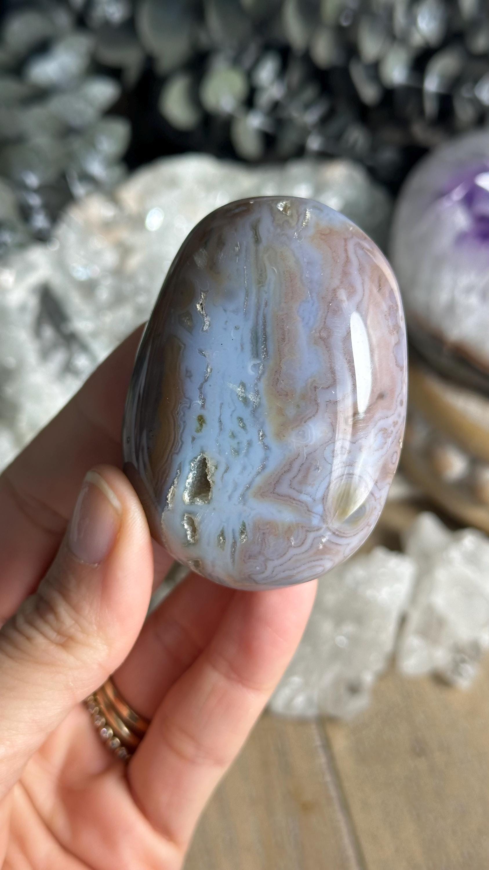 8th Vein Gel Ocean Jasper Palmstone, Marovato, Jelly Oj