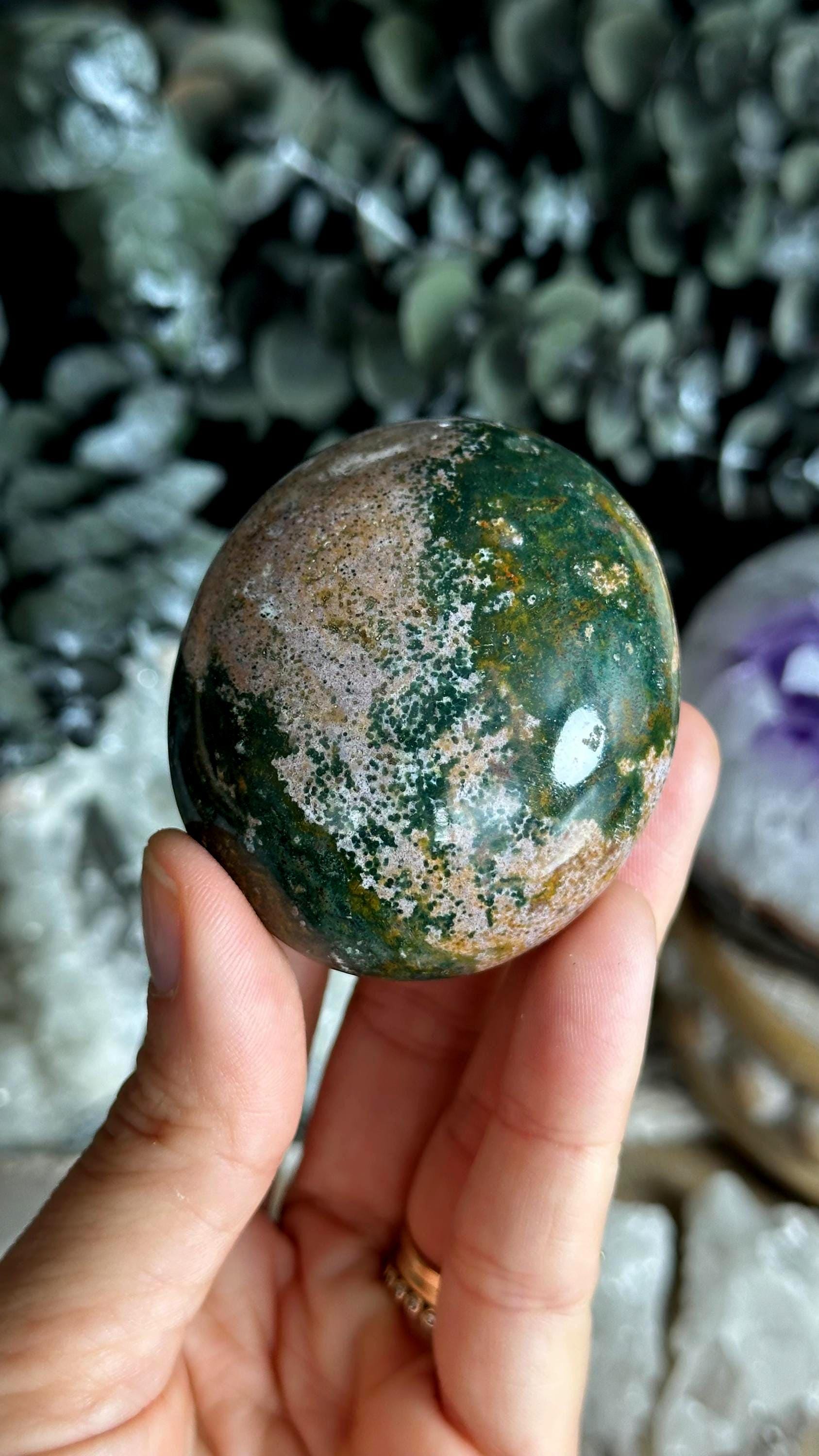 Ocean Jasper Palm Stone