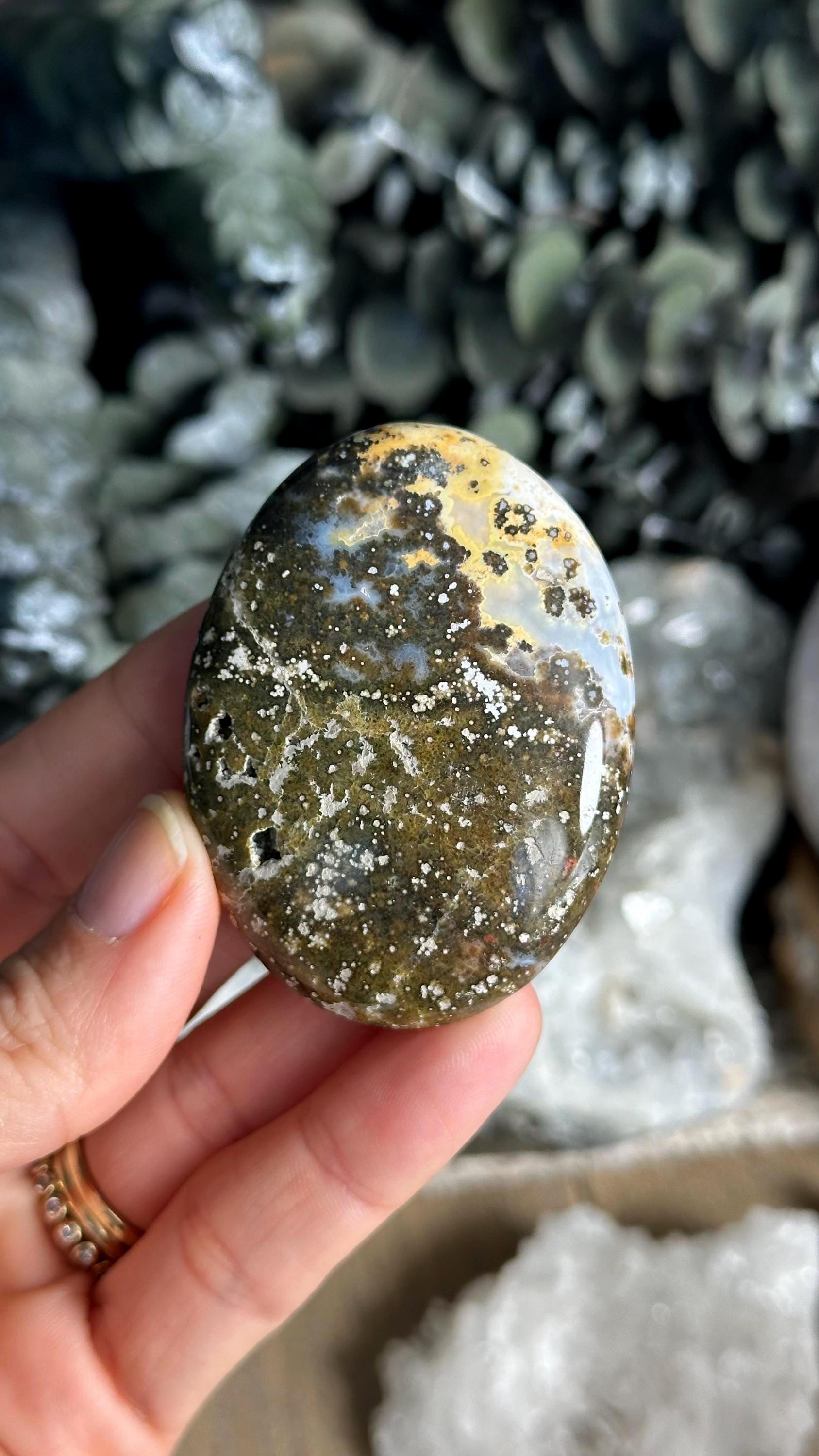 Ocean Jasper Palmstone, Spirit Jasper Palm Stone