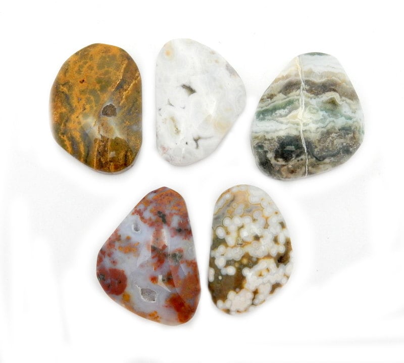 Ocean Jasper Crystal Large Tumbled Stones - Chakra - Cabochon - Metaphysical