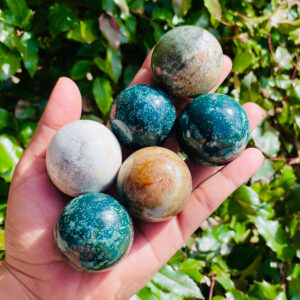 Ocean Jasper Crystal Sphere: Tumbled Gemstone (35-45mm)