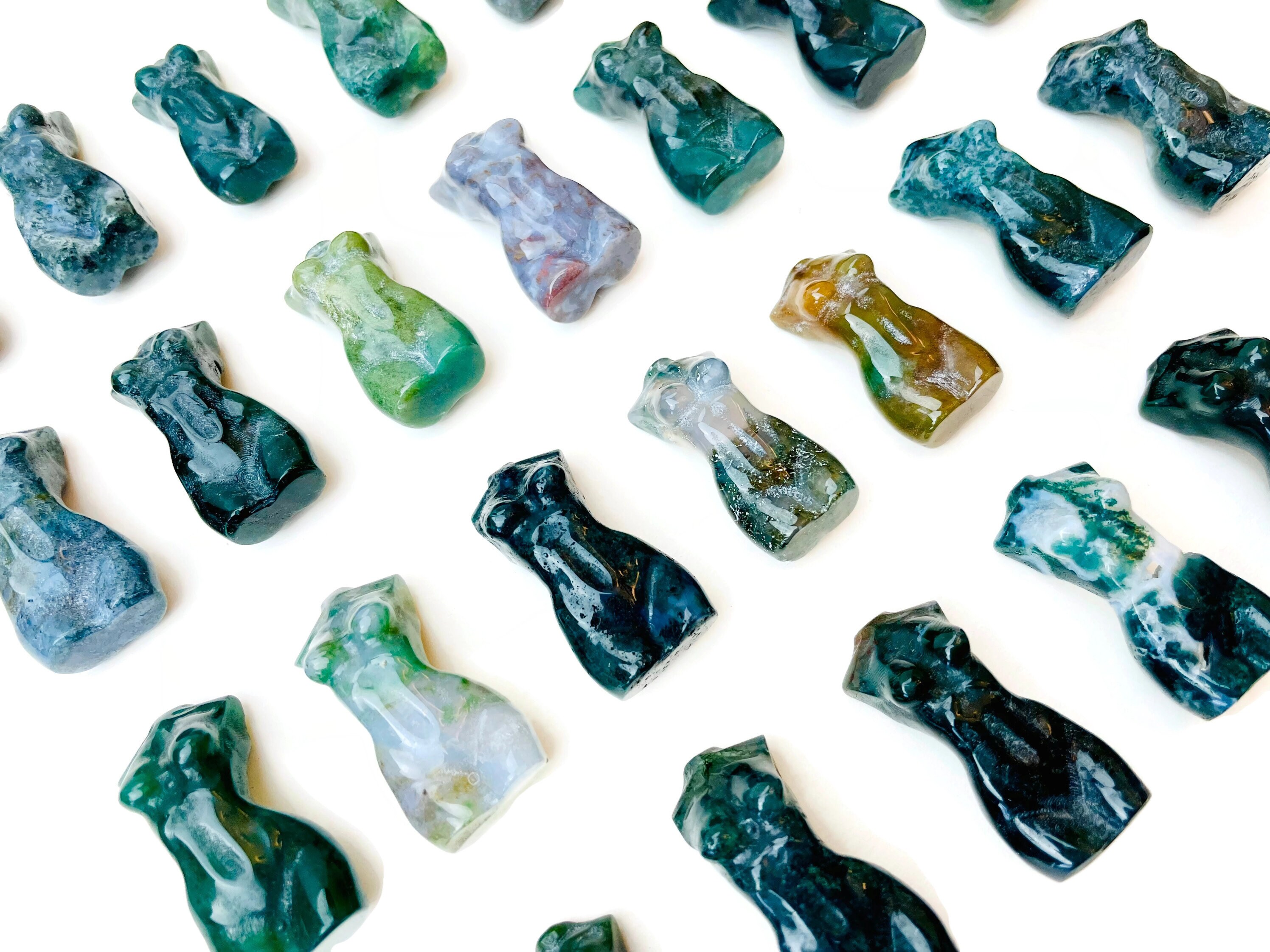 Ocean Jasper Female Body Carving: Mini Tumbled Crystal Gemstone Ocean Jasper Female Body Carving: Mini Tumbled Crystal Gemstone