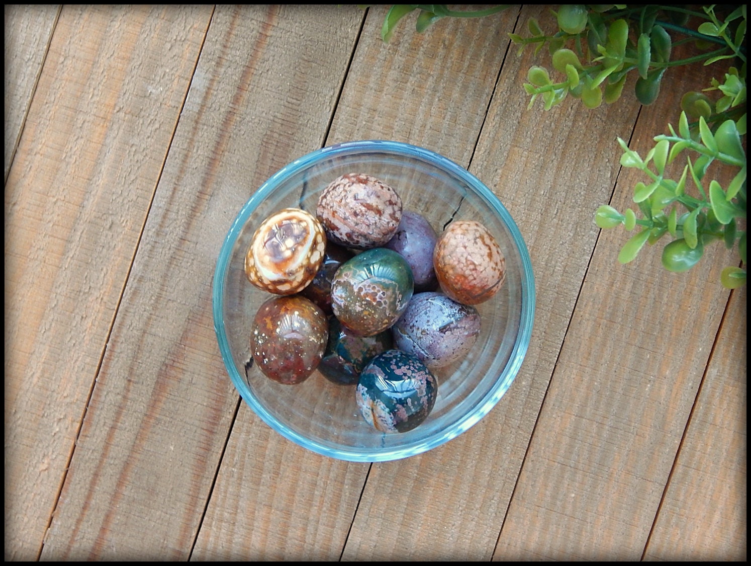 Tumbled Premium Ocean Jasper