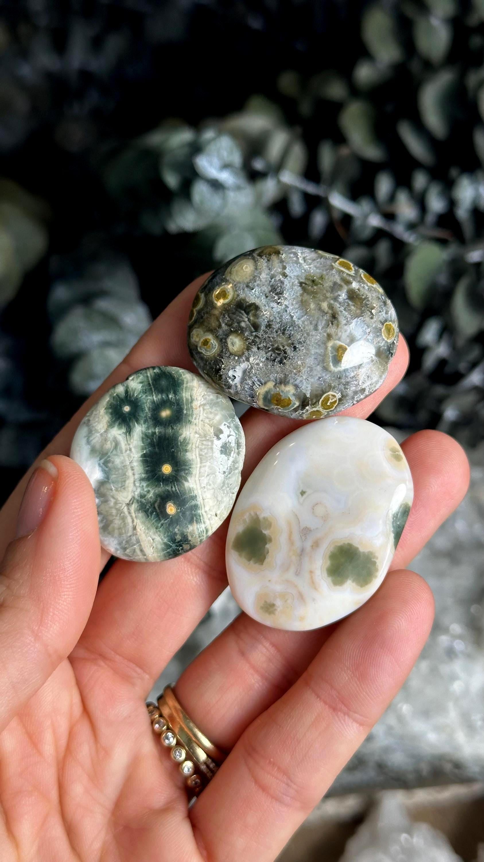 Tumbled Ocean Jasper Stone, 7th Vein Marovato Chakra Stone Tumbled Ocean Jasper Stone, 7th Vein Marovato Chakra Stone