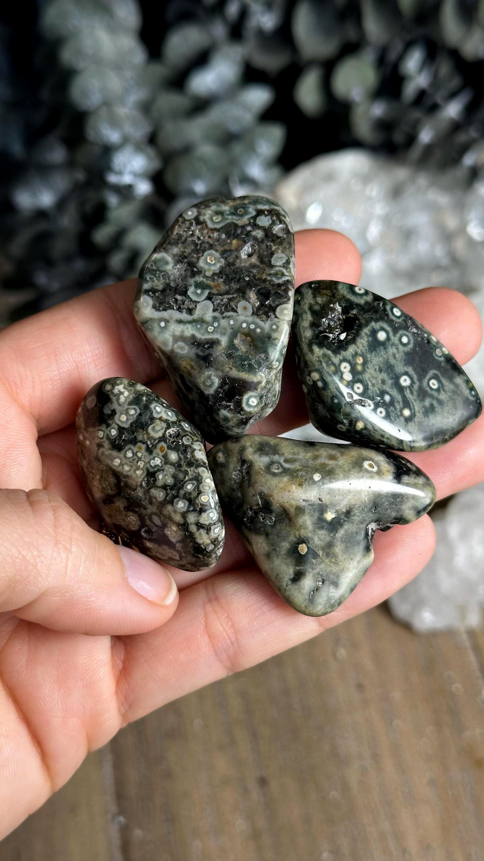 Tumbled Ocean Jasper Stone: Chakra Healing Crystal Tumbled Ocean Jasper Stone: Chakra Healing Crystal
