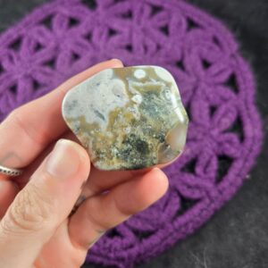 Ocean Jasper Tumbled Stone Gallet Crystal Pocket Stones Crystals Unique Orbicular A+ high quality Madagascar