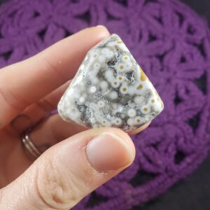 Ocean Jasper Tumbled Stone Gallet Crystal Pocket Stones Crystals Unique Orbicular A+ high quality Madagascar