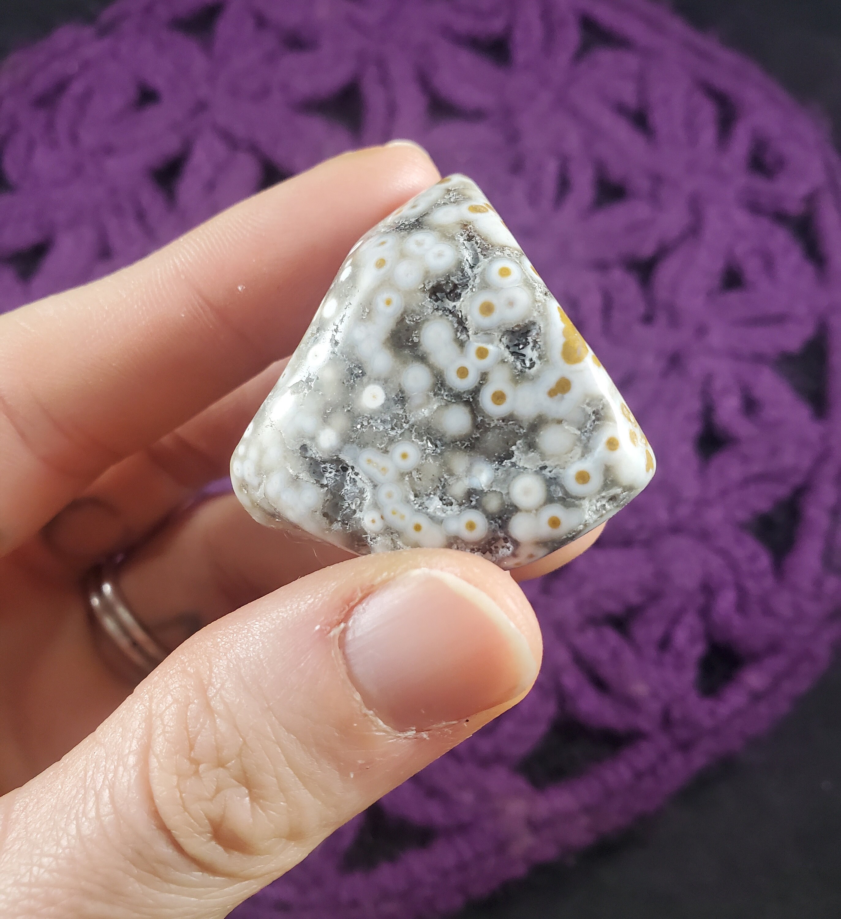 Ocean Jasper Tumbled Stone Gallet Crystal Pocket Stones Crystals Unique Orbicular A+ High Quality Madagascar Ocean Jasper Tumbled Stone Gallet Crystal Pocket Stones Crystals Unique Orbicular A+ High Quality Madagascar