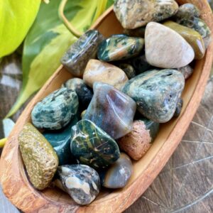 Ocean Jasper Tumbled Stone | Natural Gemstone Crystal