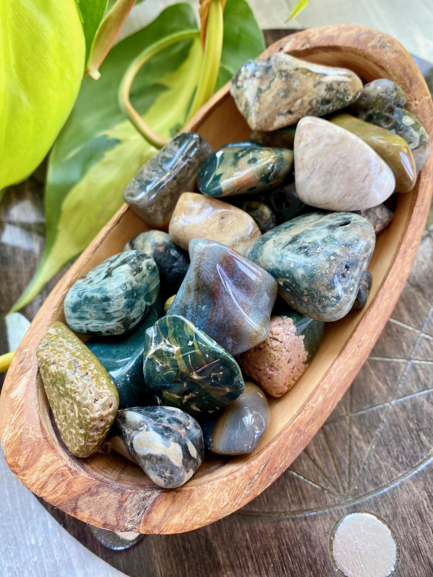Ocean Jasper Tumbled Stone | Natural Gemstone Crystal Ocean Jasper Tumbled Stone | Natural Gemstone Crystal