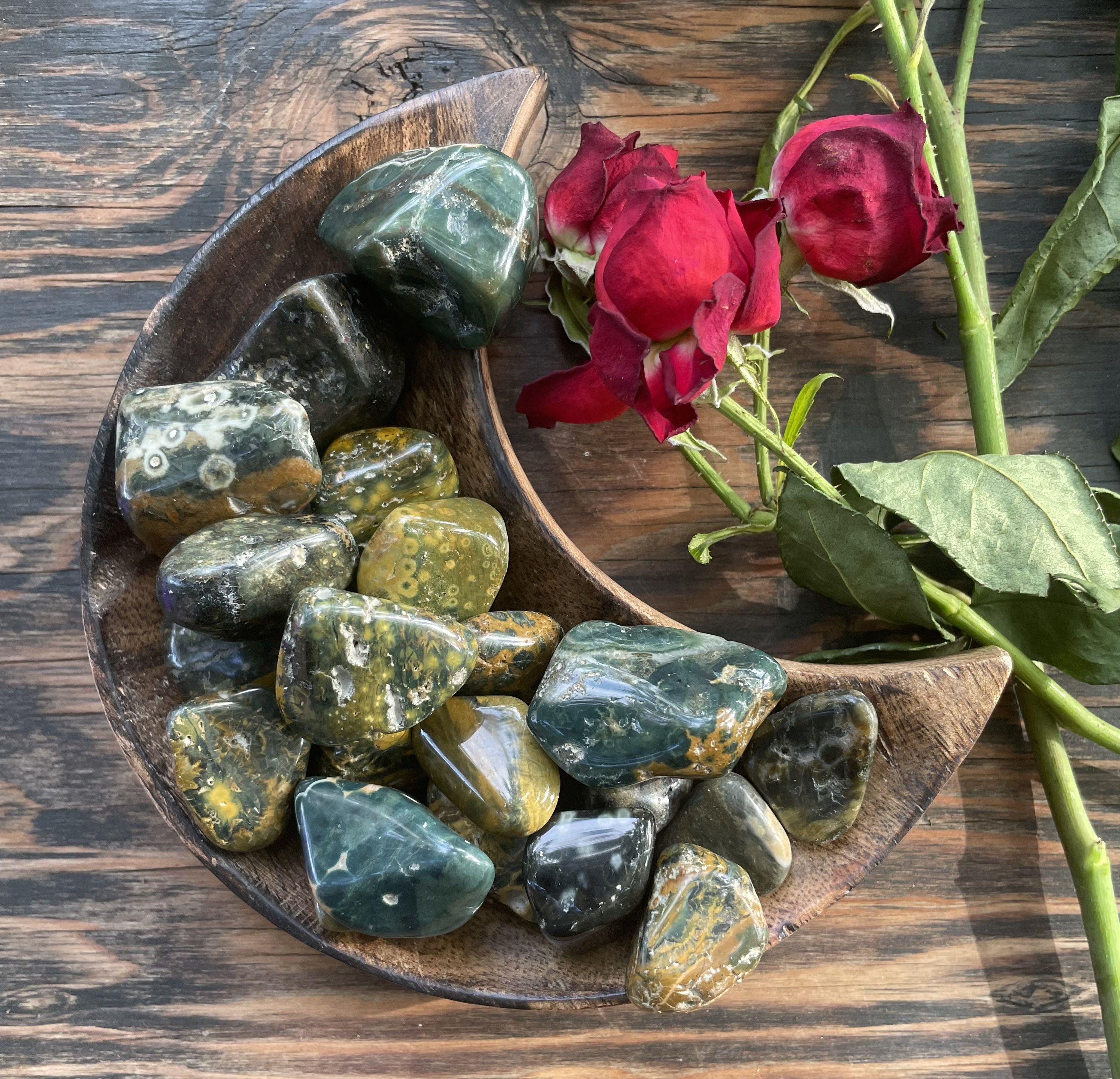 Ocean Jasper, Ocean Jasper Tumble, Qty. 1 Ocean Jasper, Ocean Jasper Tumble, Qty. 1
