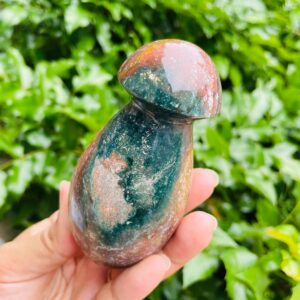 Xl Ocean Jasper Mushroom: Tumbled Crystal Gemstone (281.4g)