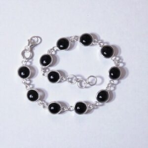 Black Onyx Bracelet, Chain Bracelet, 925 Sterling Silver, Handmade Bracelet, Bohemian Bracelet, Designer Bracelet, Statement Bracelet Black Onyx Bracelet, Chain Bracelet, 925 Sterling Silver, Handmade Bracelet, Bohemian Bracelet, Designer Bracelet, Statement Bracelet