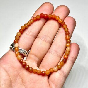 Honey Onyx 4mm Crystal Bracelet: Handmade Gemstone Beaded Bracelet Honey Onyx 4mm Crystal Bracelet: Handmade Gemstone Beaded Bracelet