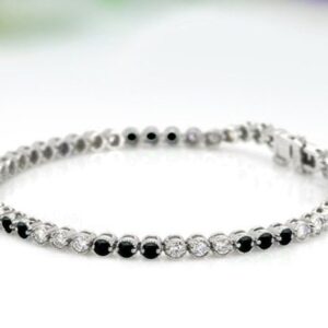 Unique Black Onyx Bracelet For Women Vintage Round Cut Black Onyx Bracelet Engagement Bracelet 925 Sterling Silver Bracelet Anniversary Gift Unique Black Onyx Bracelet For Women Vintage Round Cut Black Onyx Bracelet Engagement Bracelet 925 Sterling Silver Bracelet Anniversary Gift