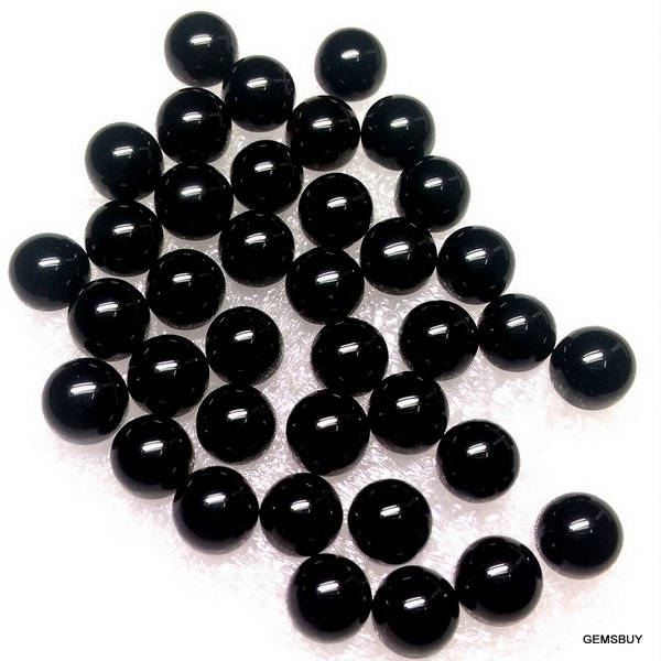 5mm Aaa Black Onyx Cabochon Gemstone - 10 Pcs 5mm Aaa Black Onyx Cabochon Gemstone - 10 Pcs