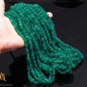 Aaa+ Green Onyx Smooth Flat Nugget Beads,natural Green Onyx Tiny Nugget Beads,18" Sumbrine Nuggets Gemstone Beads For Handmade Jewelry