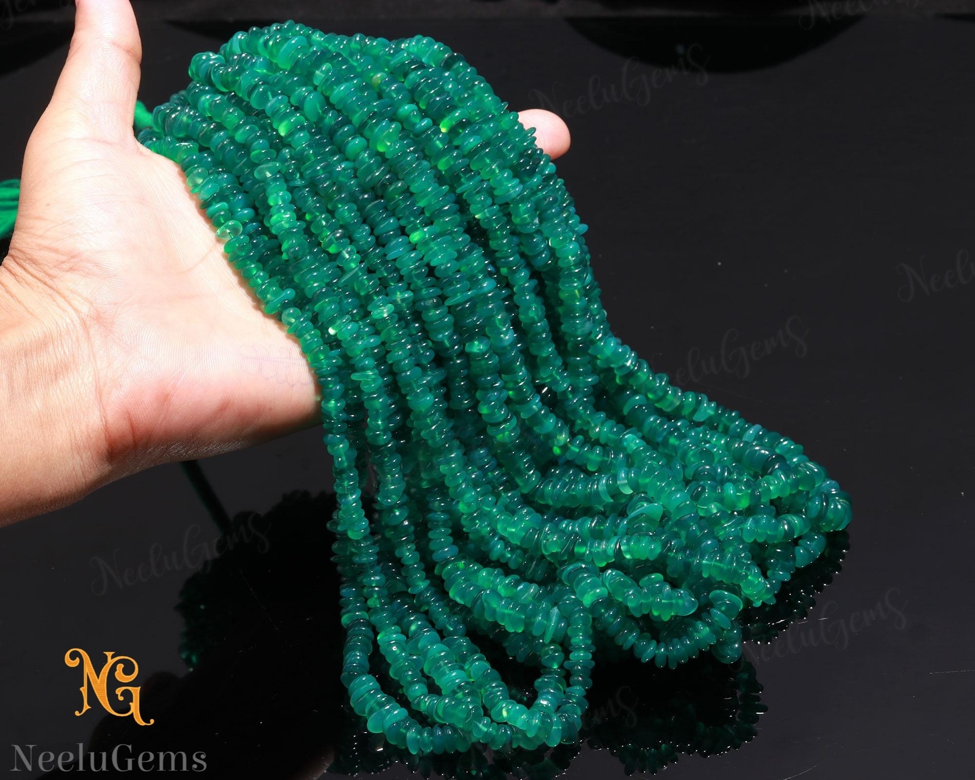 Aaa+ Green Onyx Smooth Flat Nugget Beads,natural Green Onyx Tiny Nugget Beads,18" Sumbrine Nuggets Gemstone Beads For Handmade Jewelry Aaa+ Green Onyx Smooth Flat Nugget Beads,natural Green Onyx Tiny Nugget Beads,18" Sumbrine Nuggets Gemstone Beads For Handmade Jewelry