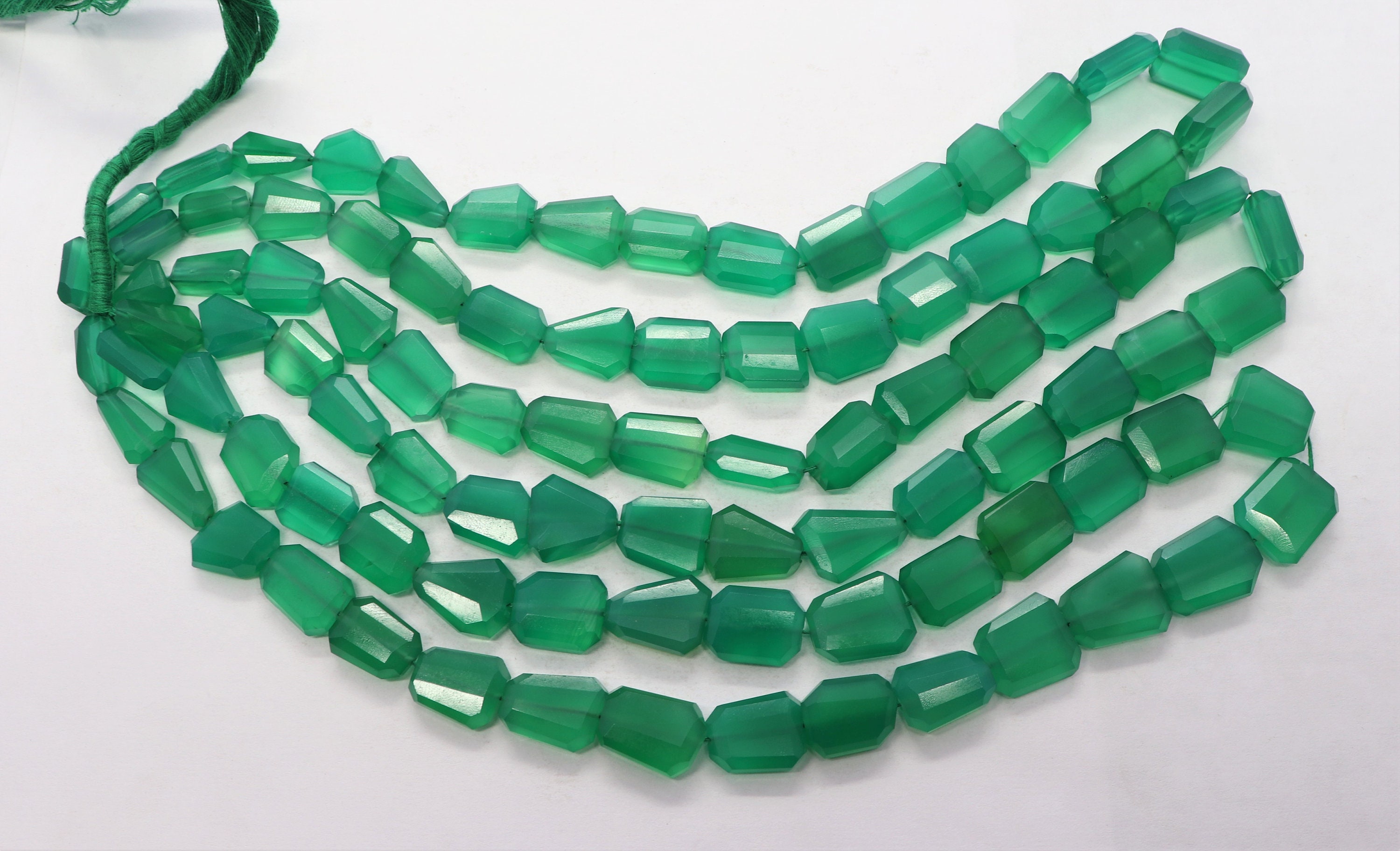 Aaa Natural Green Onyx Faceted Uneven Shape Nuggets Beads, 10x14-12x16 Mm Onyx Gemstone Beads, 18 Inch Faceted Tumble Beads Strand Aaa Natural Green Onyx Faceted Uneven Shape Nuggets Beads, 10x14-12x16 Mm Onyx Gemstone Beads, 18 Inch Faceted Tumble Beads Strand