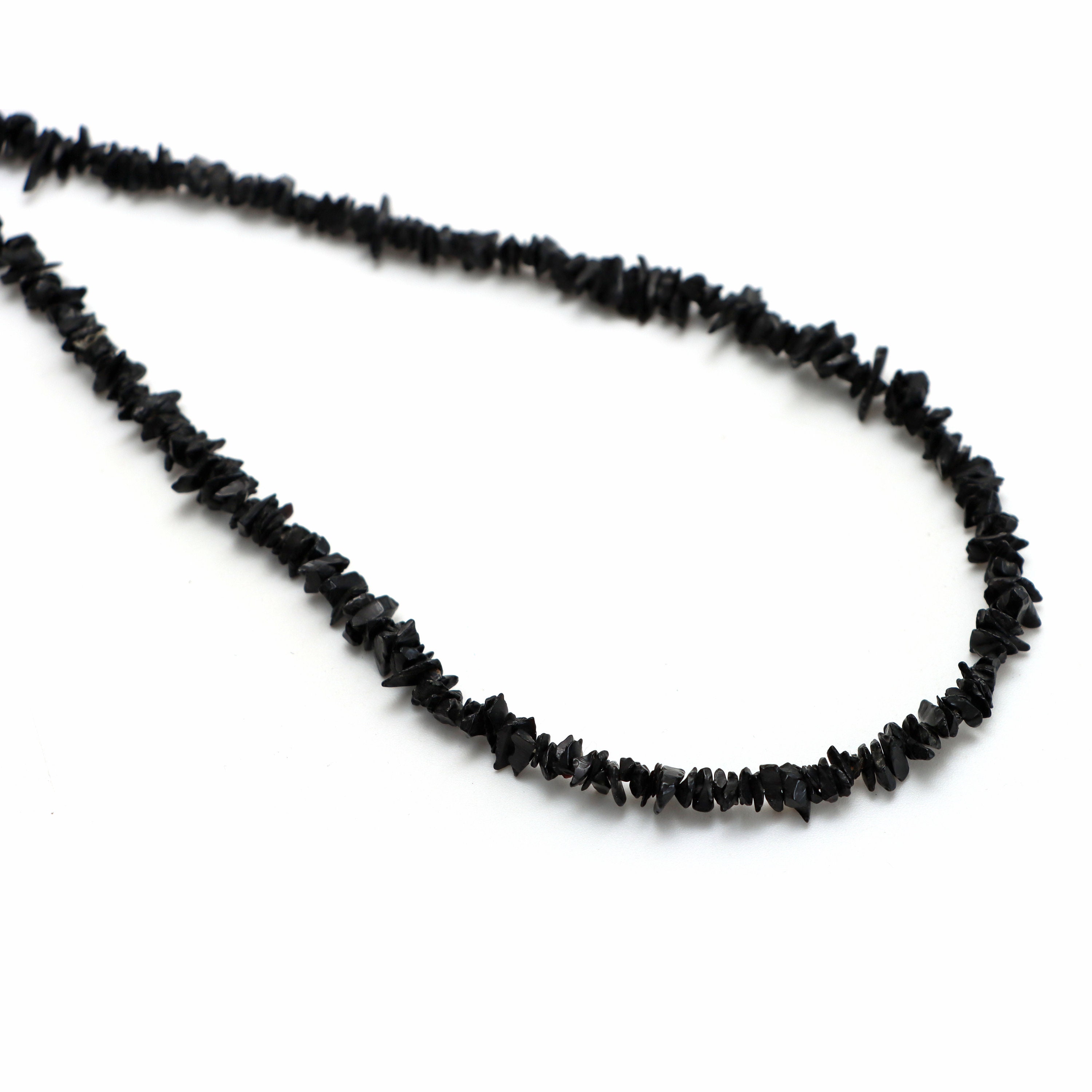 Black Onyx Smooth Chips Beads, 3.5x5.5 Mm, Black Onyx Jewelry Making Beads, Handmade Jewelry, 35 Inches Full Strand, Price Per Strand