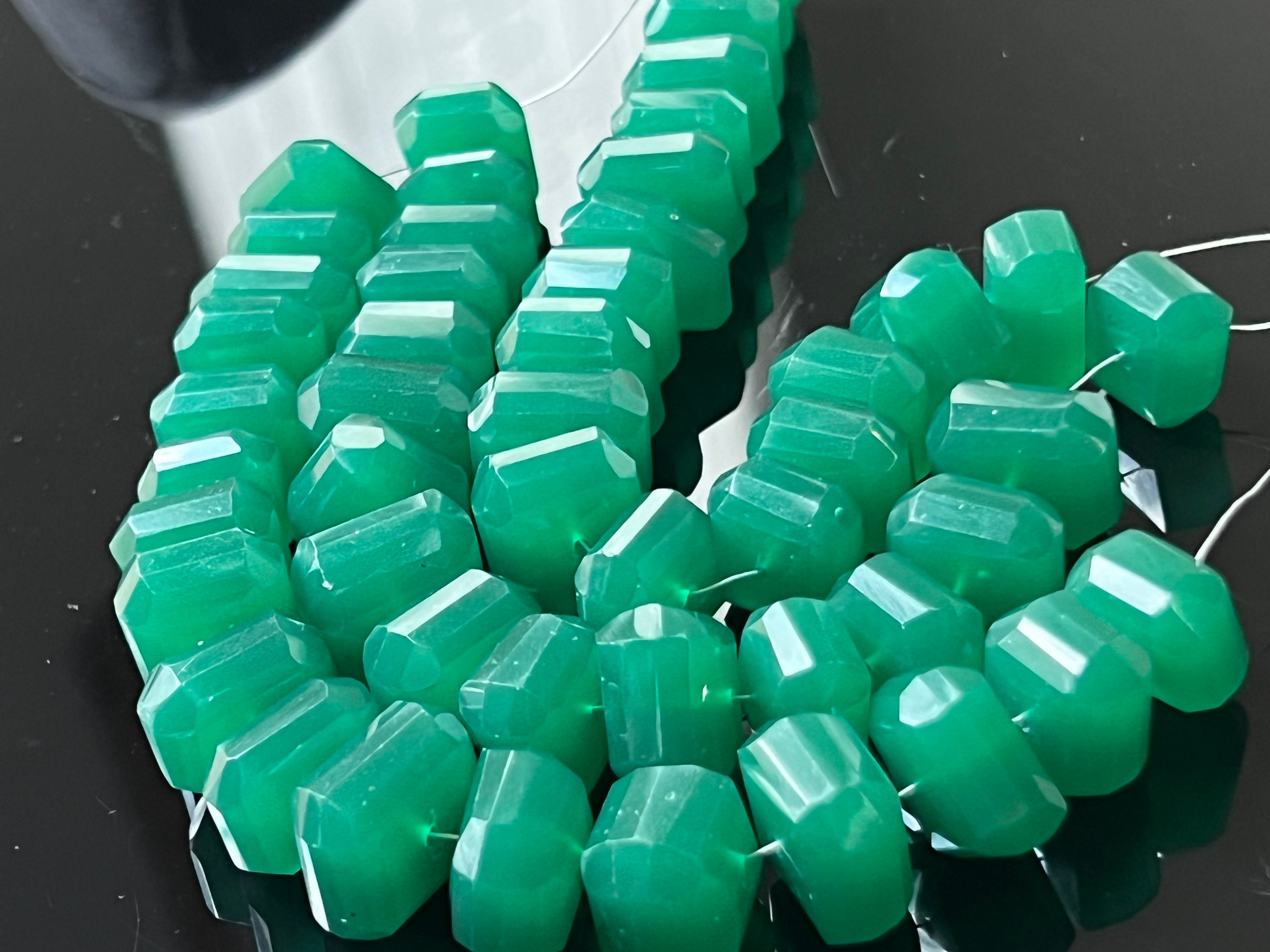 Green Onyx Colored Chalcedony Nuggets Green Onyx Colored Chalcedony Nuggets