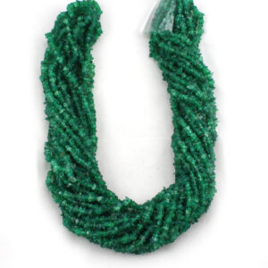 Pack Of 10 Strands / Quantity Pack- Green Onyx Uncut Chips Beads, 36 Inches Green Onyx Chips Beads, Jewelry Making Beads, Wholesale Beads