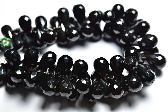 20 Pcs,natural Super Quality Big Onyx Faceted Teardrops,size Is 7x11-8x12mm #970