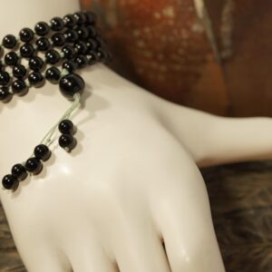 Black Onyx Mala Necklace • 6mm • Black Onyx Necklace • Black Onyx Jewelry • Black Jewelry • 108+1 • 4407