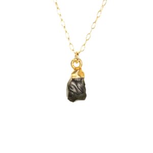 Black Onyx Necklace, Raw Crystal Necklace, Chakra Necklace, Goth Necklace, A Raw Onyx On A 14k Gold Filled Chain Black Onyx Necklace, Raw Crystal Necklace, Chakra Necklace, Goth Necklace, A Raw Onyx On A 14k Gold Filled Chain
