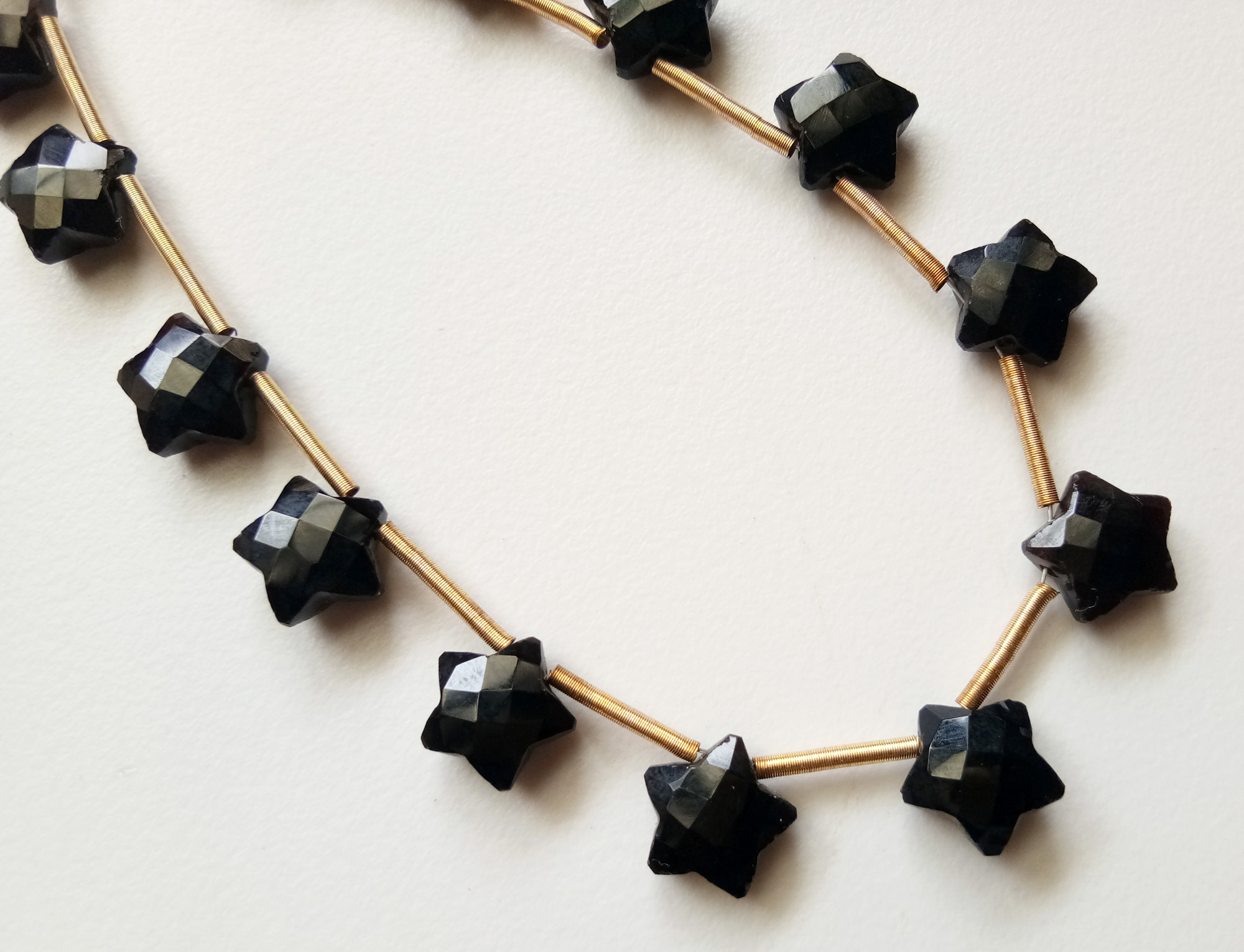 10mm Black Onyx Faceted Star Beads, Black Onyx Star Shape Bead, Onyx Briolettes For Jewelry, Fancy Star (4in To 8in Options) - Adg350 10mm Black Onyx Faceted Star Beads, Black Onyx Star Shape Bead, Onyx Briolettes For Jewelry, Fancy Star (4in To 8in Options) - Adg350