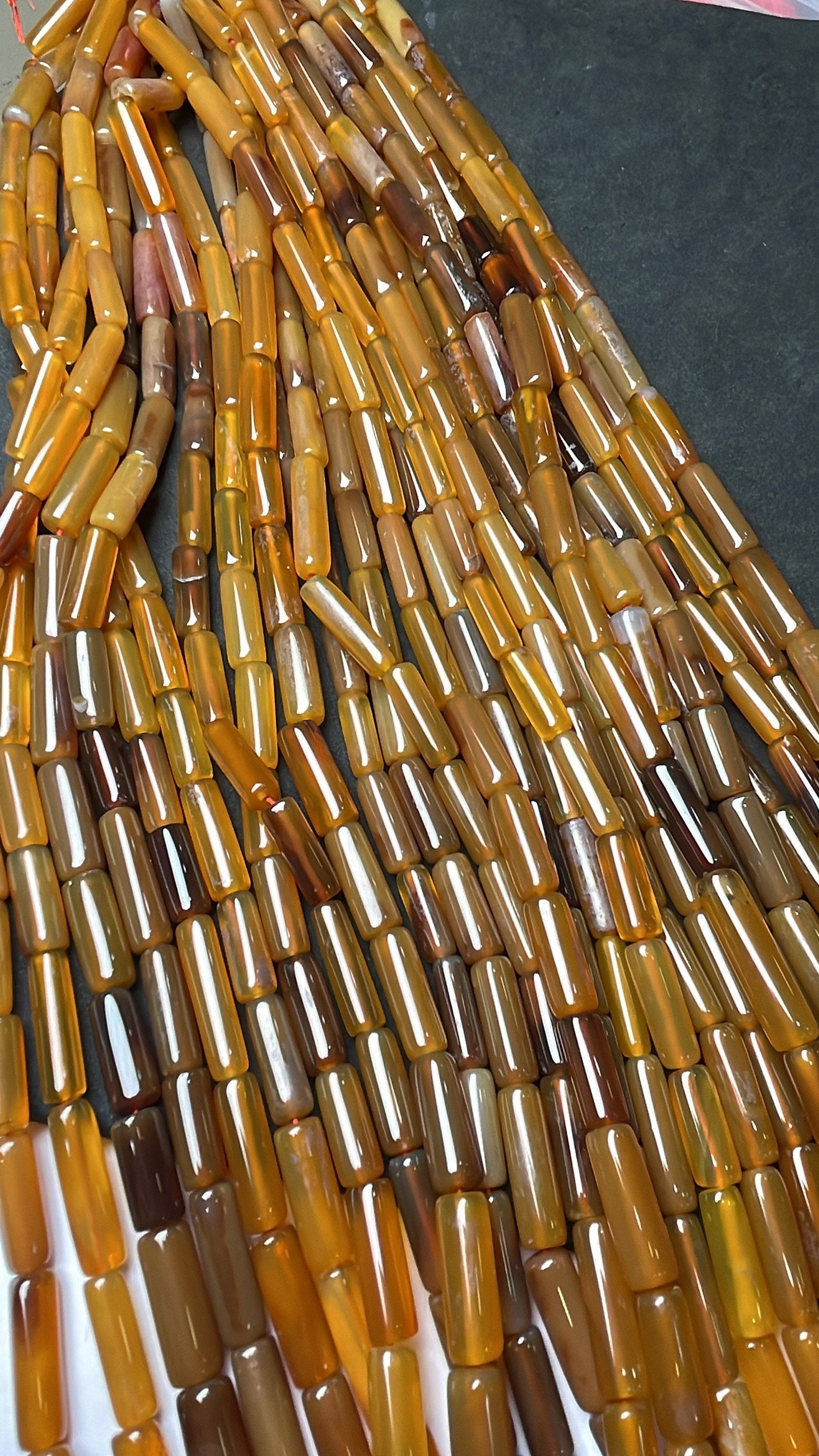 New Brand- Natural Yellow Onyx Smooth Pipe Shaded Gemstone Beads, Size 6/17 Mm Onyx Cylinder Shape Beads, Aaa 13.5 Inches Strand For Jewelry New Brand- Natural Yellow Onyx Smooth Pipe Shaded Gemstone Beads, Size 6/17 Mm Onyx Cylinder Shape Beads, Aaa 13.5 Inches Strand For Jewelry