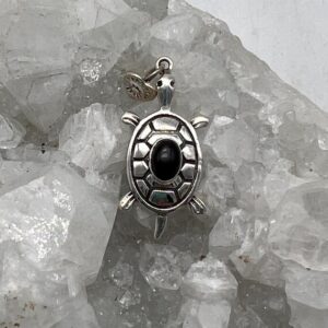 Beautiful Black Onyx Turtle Pendant Beautiful Black Onyx Turtle Pendant