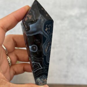 Black Onyx Crystal Wands – Grounding & Protection Tools