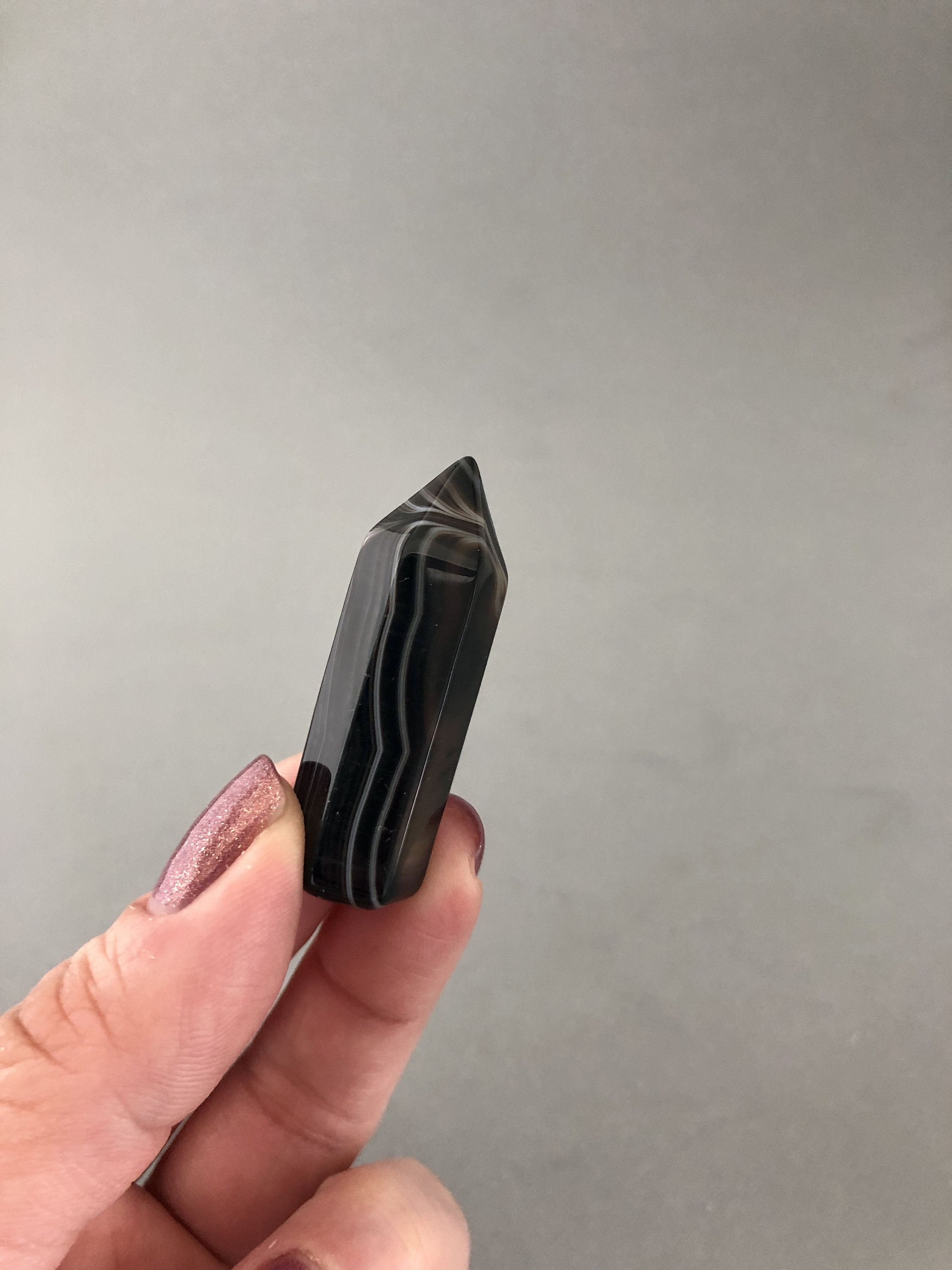 Black Onyx Crystal Small Point For Grounding, Empath Protection, Mercury Retrograde, Strength, Metaphysical Crystal Point, Root Chakra Stone Black Onyx Crystal Small Point For Grounding, Empath Protection, Mercury Retrograde, Strength, Metaphysical Crystal Point, Root Chakra Stone