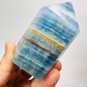 Gemmy Blue Onyx Tower | Onyx Crystal Tower | Blue Crystal Tower