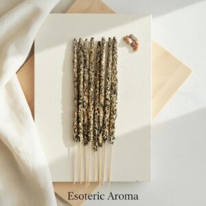 Onyx Incense Sticks (20g): Protection & Grounding Ritual with Onyx gemstone chips