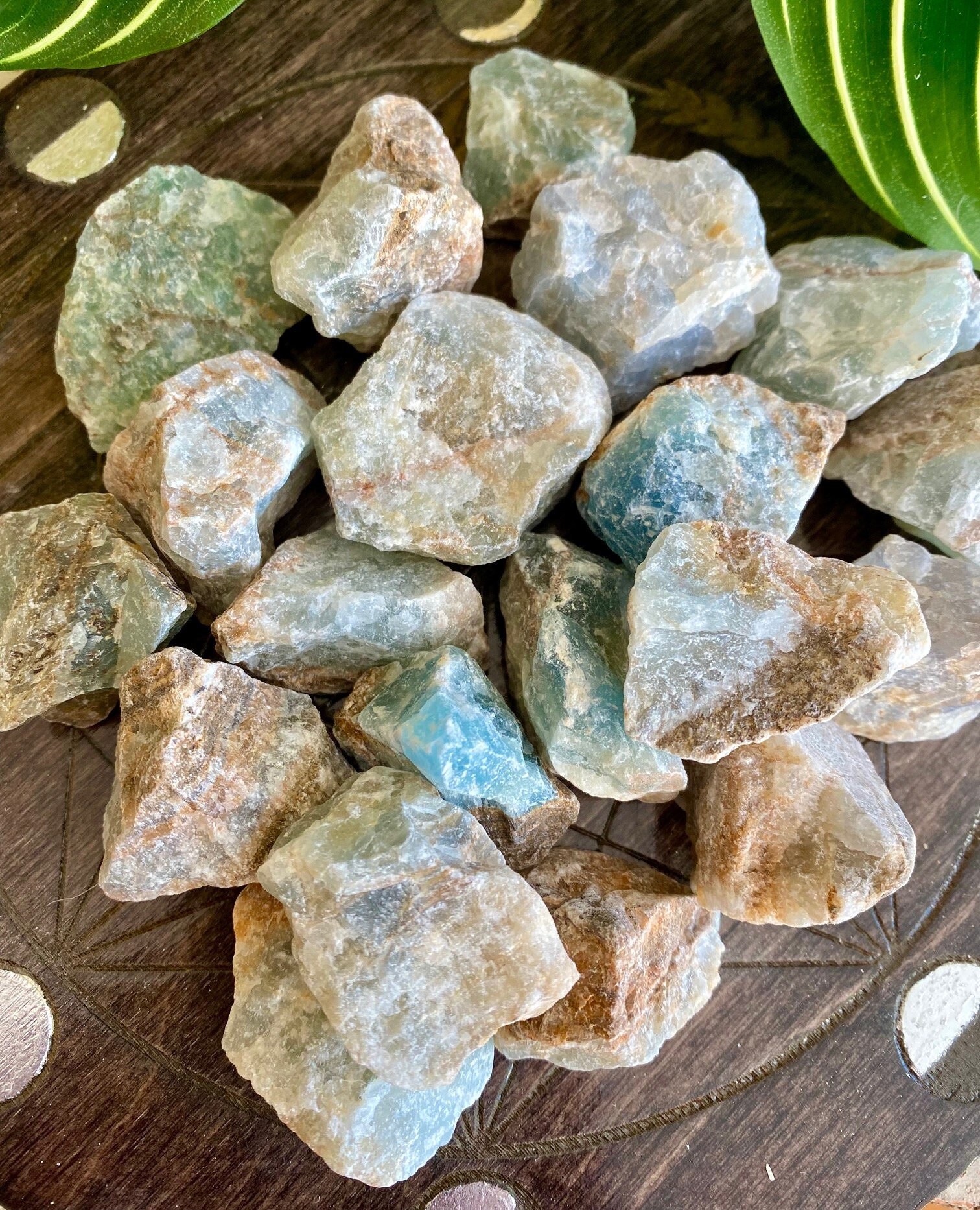 Blue Onyx Stone , Natural Gemstone Crystal Raw Rough Chalcedony , Medium Intuitively Chosen