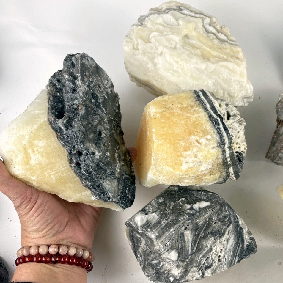 Mexican Onyx Rough Stone Chunk - You Choose Weight - Over 1kg Mexican Onyx Rough Stone Chunk - You Choose Weight - Over 1kg