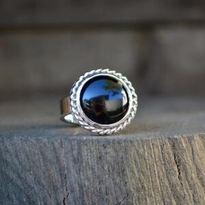 Black Onyx Gemstone Ring, Black Onyx Ring, Black Onyx, Onyx, Onyx Ring, Sterling Silver, Silver Ring, Silver Onyx Ring, Recycled Sterling