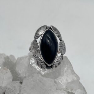 Black Onyx Ring Size 9