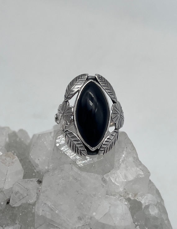 Black Onyx Ring Size 9