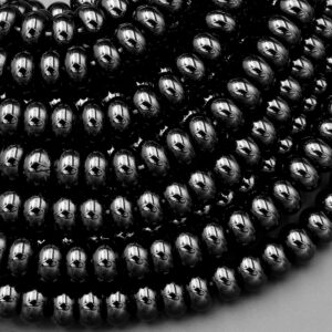 Aaa Natural Black Onyx Rondelle Beads Smooth 4mm 6mm 8mm 10mm High Quality Natural Black Gemstone 15.5" Strand Aaa Natural Black Onyx Rondelle Beads Smooth 4mm 6mm 8mm 10mm High Quality Natural Black Gemstone 15.5" Strand